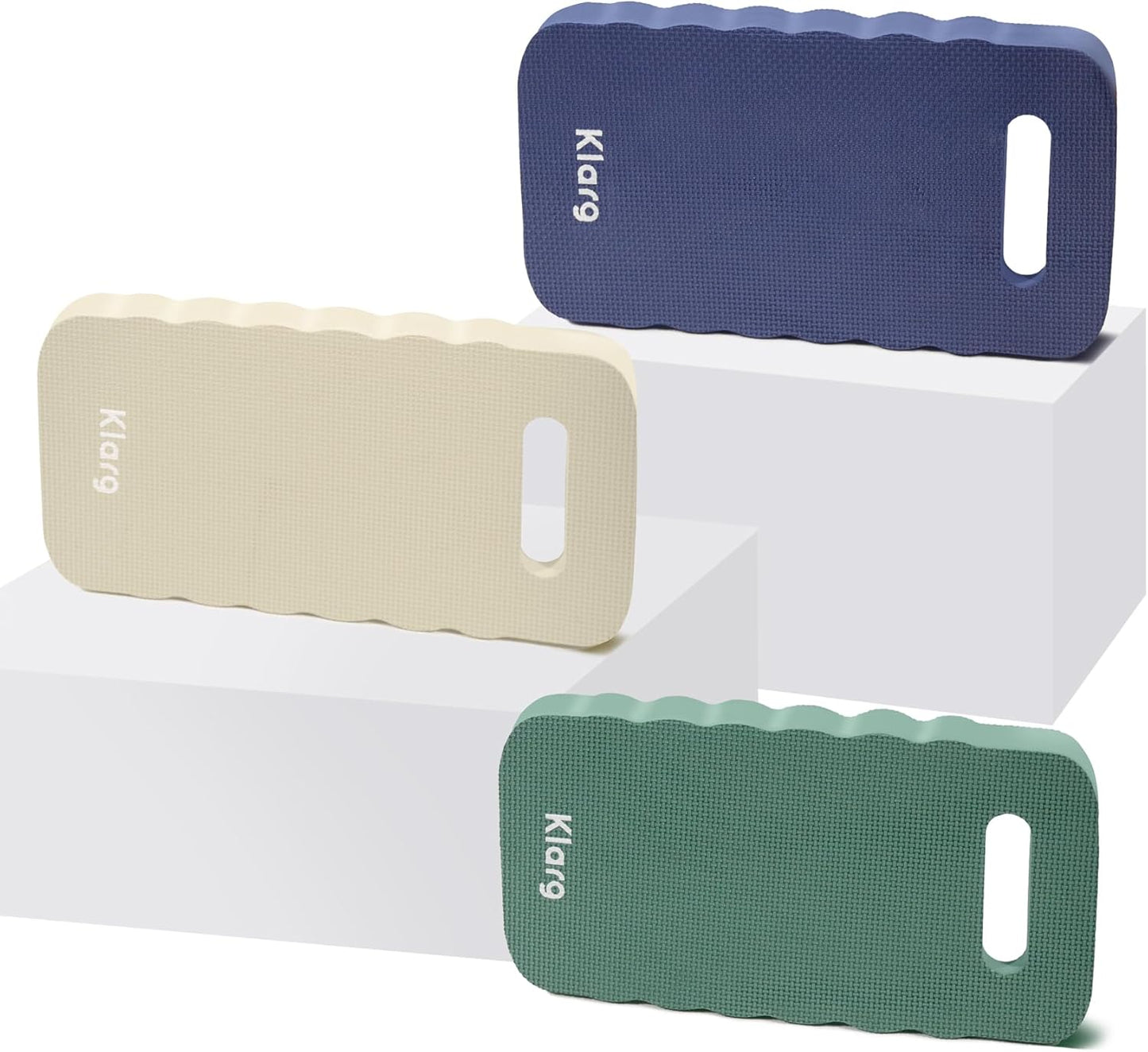 New Upgrade Garden Kneeling Pad 3 PCS, Extra Wider to 9 Inches, Thick Foam Kneeling Pad, Waterproof Knee Mat for Gardening, Cleaning, Yoga, and Auto Repair.16.5" x 9" x 0.8"