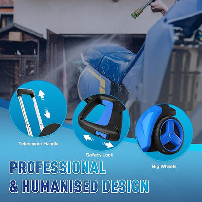 Pressure Washe Touch Screen Adjustable Pressure Power Washer with 4 Quick Connect Nozzles,Inlet Hose & Filter, Foam Cannon for Cars/Fences/Driveways Cleaning