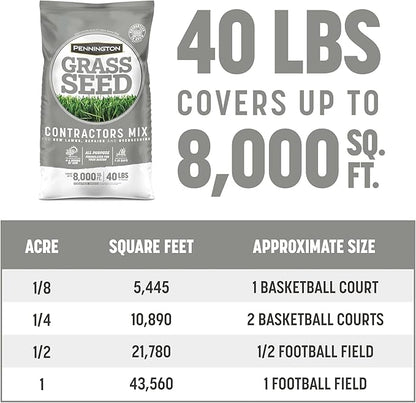 Pennington Contractors Grass Seed Mix Northern Mix 40 lb