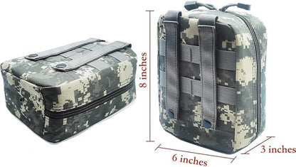 Carlebben EMT MOLLE Ifak Pouch Tactical MOLLE Medical First Aid Kit Utility Pouch ACU Camouflage