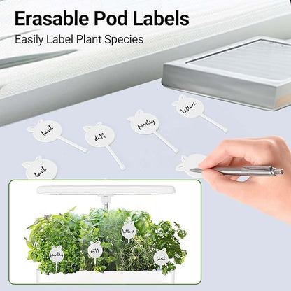Large Hydroponics Growing System 14 Pods, Indoor Herb Garden with LED Grow Light, 5L Water Tank, Hydroponic Grow Kit with 3 Auto-Timers, Rotatable Light Panel and Child Lock for Home School Gardening
