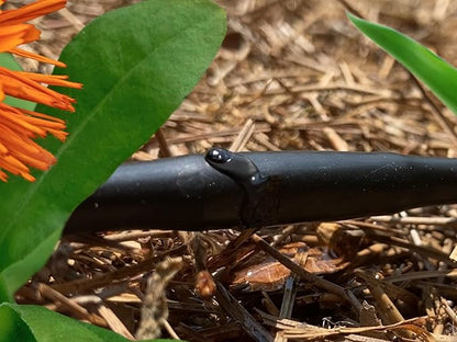 1/4" Irrigation Dripline Tubing (100 Ft Roll) - 6" Emitter Spacing - 1/4" Drip Irrigation Fittings Included