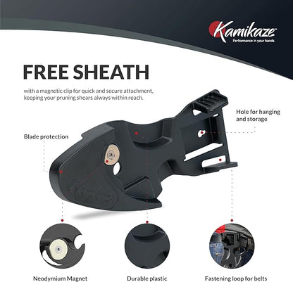 KM1-M FORCE ANVIL SHEAR- ANVIL PRUNER, Pruning Shears. Garden Pruners, Plant Pruners, Pruning Shears, Tefloned Blade Hand Pruner, Universal Garden Clippers great for garden and home.