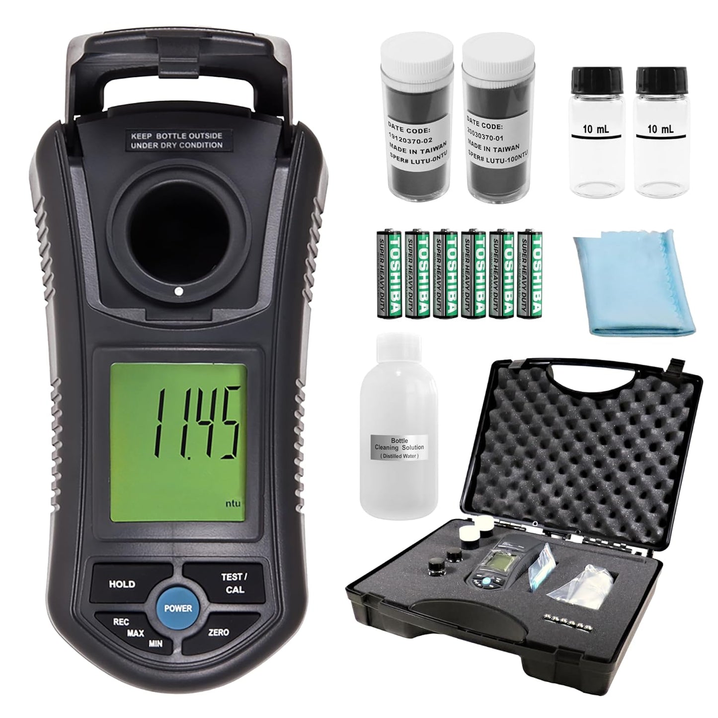 Sper Scientific Turbidity Meter, Water Quality Tester, Portable Water Quality Meter for Field and Lab, Turbidimeter for Water Test with Carry Case (860040)