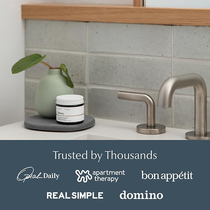 Dorai Stone Plant Pot Saucer – 2 Small Diatomite Water-Catching Trays for Indoor Plants