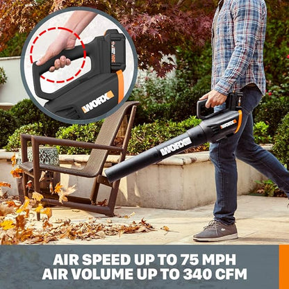 WORX 20V GT Revolution 12" 4.0Ah Cordless String Trimmer & Turbine Leaf Blower Power Share Combo Kit - WG930.3 (Batteries & Charger Included)