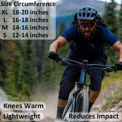 Men & Women Knee Pads for Wrestling - Elastic Knee Protector for Soccer, Paintball, Gym, Flooring, Gardening, Exercise, Snowboarding and Workout - Comfortable Fit Knee Protector for Worker, Black L