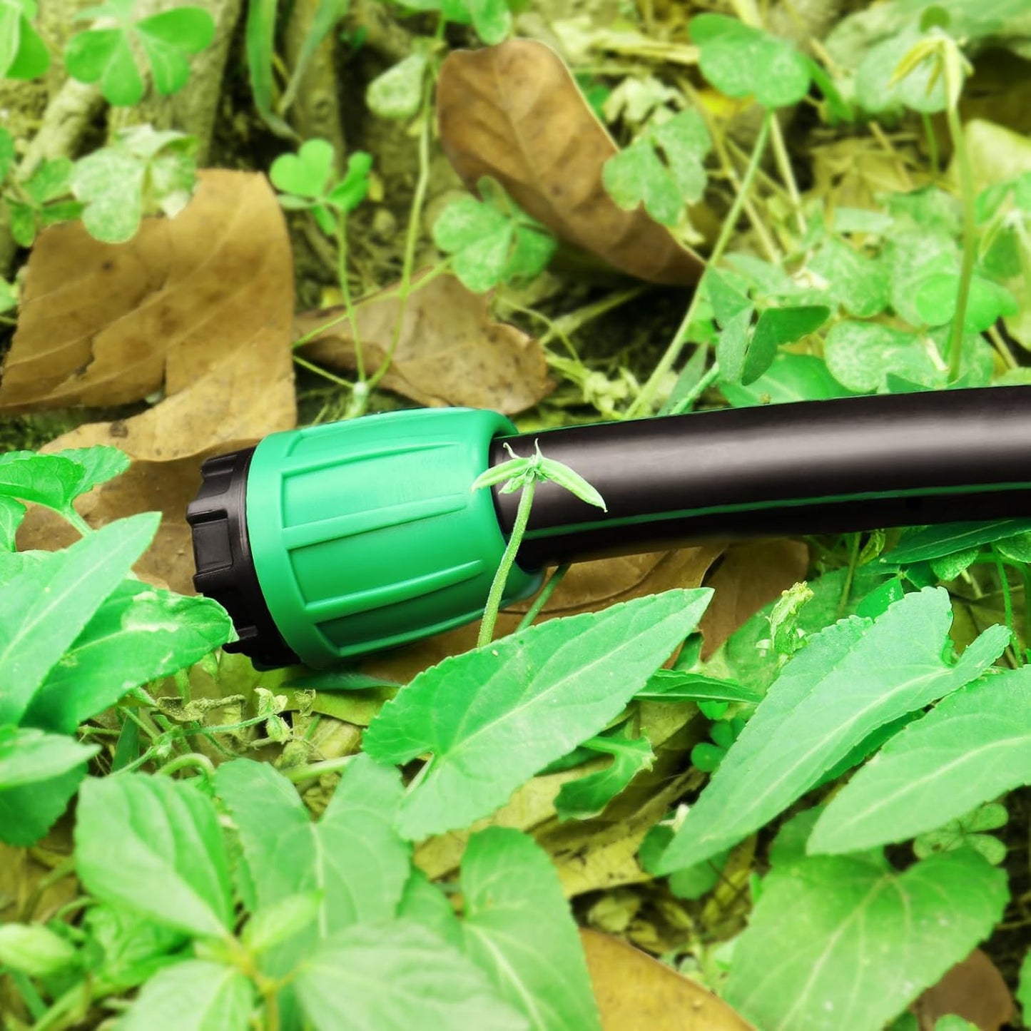 Drip Irrigation 1/2" End Cap Fittings：1/2 Inch Drip Line Lock Barbed End Plug Connectors for Drip Irrigation Tubing (1/2" ID x 0.640" OD) Anti-Drop Drip Irrigation Parts (12 Pieces)