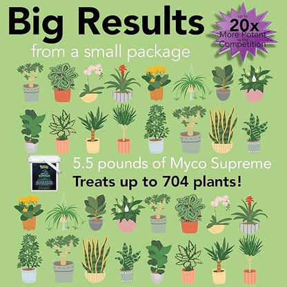 Mycorrhiza for Soil, Root Stimulator for Plants, Ultra Concentrated Mycorrhizae for Plants Strong Roots & Living Soil, Trifecta Myco Supreme Plant Root Stimulator for Tree, Rose and Flower Care