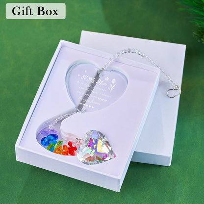 Sympathy Gifts for Loss of mom Crystal suncatcher Memorial Gift for Loss of Mother Condolence Bereavement Remembrance Gifts in Memory Sympathy for Loss of Loved one (Mom Memorial)