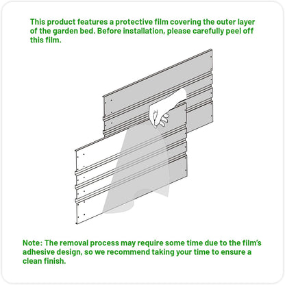 SnugNiture 4x2x2FT Raised Garden Bed Galvanized Planter Garden Boxes Outdoor, Deep Root Planter Raised Bed for Vegetables Flowers Herbs,Beige White