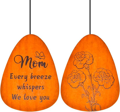 Moms Wind Chimes, Gifts for Mom, Thanksgiving Christmas Mother's Day Best Gift for Mom, Mother Birthday Gift from Daughter Son, Love Reminder Gifts