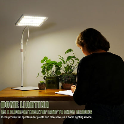 LED Grow Lights for Indoor Plants with Stand for Floor and Tabletop , Full Spectrum plant lights for indoor growing with Timer 4H/8H/12H, Plant light with 3 Lighting Mode & 10 Dimmable Brightness.