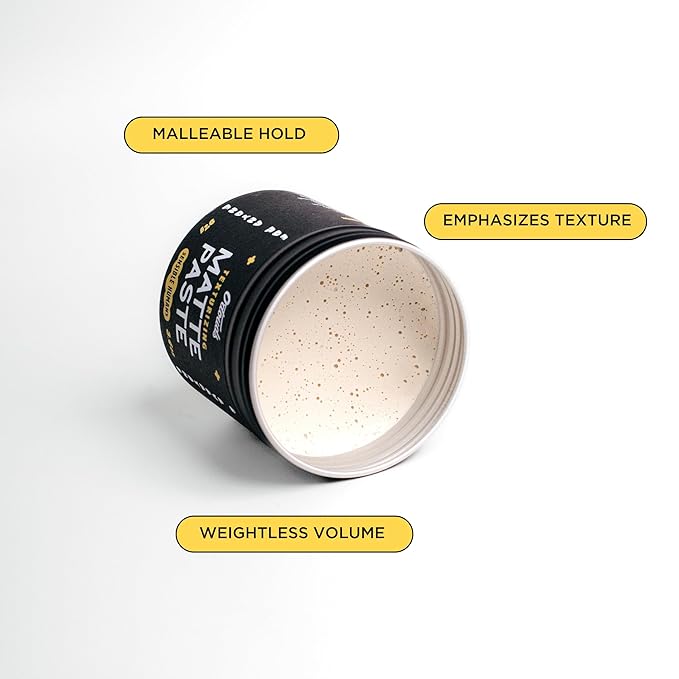 O'Douds Matte Paste - Natural Styling Clay for Men - Strong Hold for Maximum Volume & Texture with Matte Finish - Vegan & Plant-Based - Labdanum & Lime Scent (4oz)