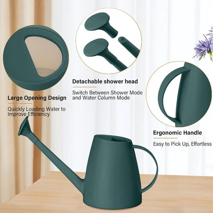 Plastic Watering Can - 1/2 Gallon - Blackish Green