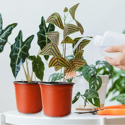 100 Pcs Plant Nursery Pots,6 Inch Thicker Plastic Seedling Pots with Holes,Seed Starting Pot Flower Plant Container for Succulents,Seedlings,Cuttings,Transplanting