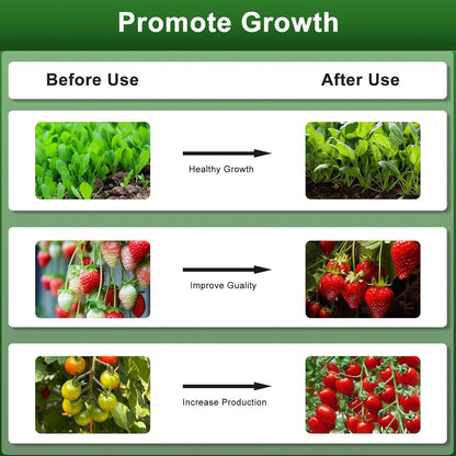 Outdoor LED Grow Lights, Waterproof String Grow Light, Full Spectrum Plant Growing Lights with 22Ft Cord, 6 Lights for Outdoor, Greenhouse Planting, Rainproof and Windproof