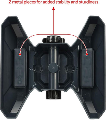 Eden 94120 Automatic Rotating Lawn and Garden Sprinkler for Yard, Large Area Coverage W/Quick Connect Starter Set, Weighted Base