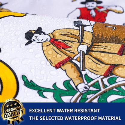 XIFAN Premium West Virginia State Flag 3x5 ft Outdoor, Double Sided Embroidered Pattern, Heavy Duty 210D Nylon WV Flags, the Strongest Longest Lasting for Outside with Sewn Stripes/Brass Grommets