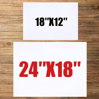 WENWELL 10 Large Blank Yard Signs with Stakes 18 x 24",Corrugated Plastic Lawn Sign kit for Estate Garage Sale,Party,Birthday,Wedding,Campaign,Parking,Make you own Outdoor Sign