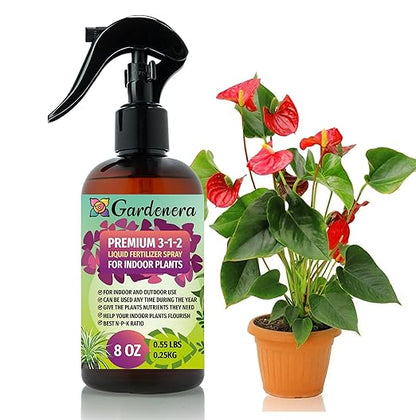 Gardenera Proffesional All-Purpose Spray Fertilizer Mist for Home Gardening - Ready-to-Use 3-1-2 Gentle Plant Food for Healthy Leaves & Growth