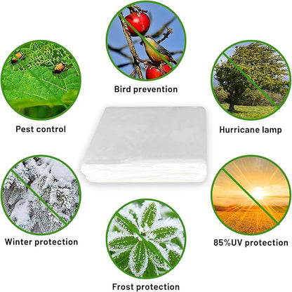 SnugNiture Plant Covers Freeze Protection, 10ft x 50ft 1.1oz/yd² Frost Cloth for Outdoor Plants, Floating Row Cover Frost Blanket for Winter Garden Vegetables Protection