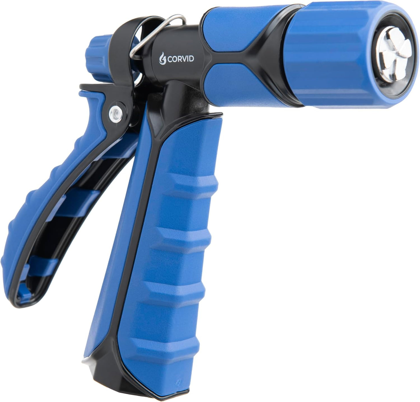 5-Pack Corvid Heavy Duty Rear Trigger Adjustable Spray Hose Nozzle – Durable Zinc Construction with Adjustable Stream Control – Ideal for Car Washing, Lawn & Garden, and Outdoor Cleaning Tasks