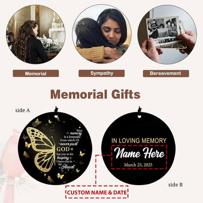 Personalized 36" Memorial Wind Chimes, Bereavement Gift to Honor a Loved One's Remembrance, Sympathy Gift for Loss of Mother Father Husband, for Outdoor Garden