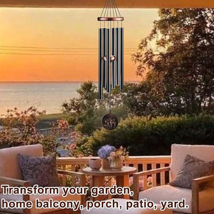 Wind Chimes for Outside, Vintage Deer Deep Tone Wind Chime Outdoor Clearance, Patio Porch Balcony Decoration, Garden Hanging Decor Gifts for Women Mom Grandma (32" Deer)