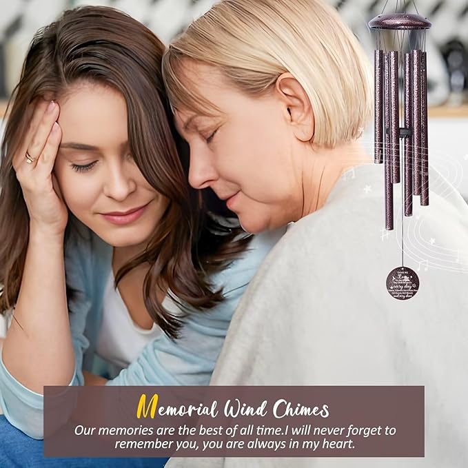 Memorial Gifts for Loss of Love one, 25''Memorial Wind Chimes of Sympathy Gifts for Loss of Love one, Bereavement, Condolence, Remembrance Gifts,Windchimes in Memory