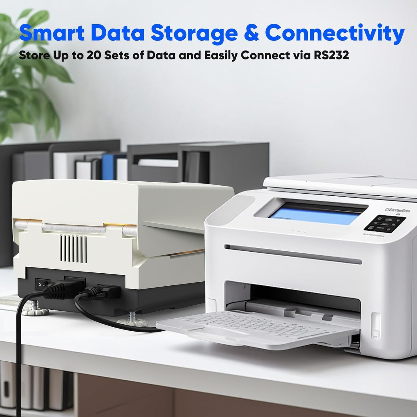 Halogen Moisture Analyzer with Rapid Heating & Drying (40-160°C) 110g-5mg High-Precision Halogen Moisture Balance Moisture Determination for Food, Plants, Construction Materials 110V~120V