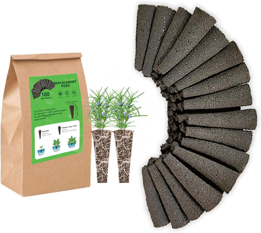 Grow Sponges, Starter Pods Compatible with Aero Garden,Refill Pods for Hydroponic Growing System (100pcs)
