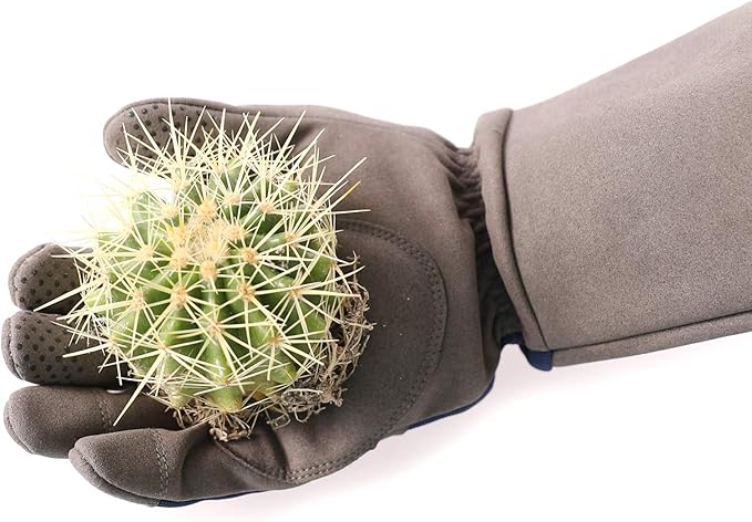 COOLJOB Thorn Proof Rose Pruning Garden Gloves for Men, Long Sleeve Padded Yard Work for Bush, Blackberry, Cactus, Heavy Duty/Puncture Resistant/Machine Washable, Xlarge, Navy