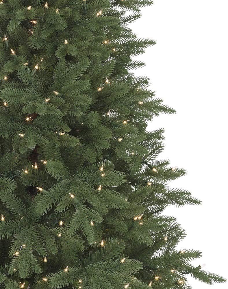 Treetopia Addison Spruce - Artificial Indoor Christmas Tree, Pre-lit with LED Candlelight Clear Lights, 7ft