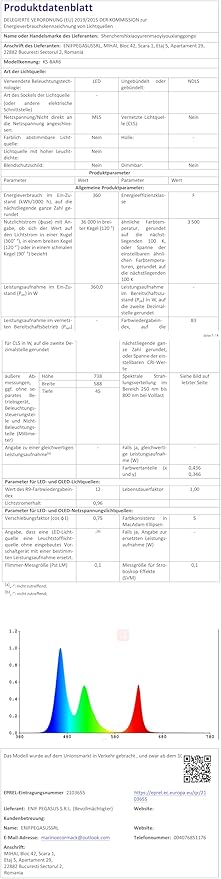 Grow Light FARMLITE LED Grow Lights for Indoor Plants Full Spectrum Growing Light Plant Hanging Growing Lamps Seedling Daisy Chain Dimmable Board 4x4ft Coverage (360watts)