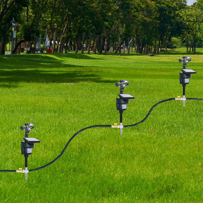 Solar Motion Activated Sprinkler to Deter Animal Cat, Birds, Dogs Repellent Outdoor Lawn Motion Sensor Water Sprinkler for Garden 2 Pack