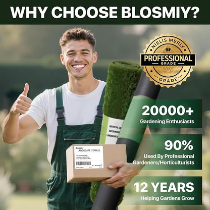 U Shaped Landscape Garden Staples 4 Inch 40 Pack Updated 11Gauge Irrigation Stakes Galvanized Garden Stakes Fabric Pins for Soaker Hose Drip Line Tubing Yard Lawn Staples for Outdoor Decorations