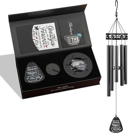 The Wind Chime CO Family Love Memorial Wind Chimes, Sympathy Wind Chimes Gift for The Loss of A Loved one, Home Decor Outdoor Garden, Soothing Melodic Tones.
