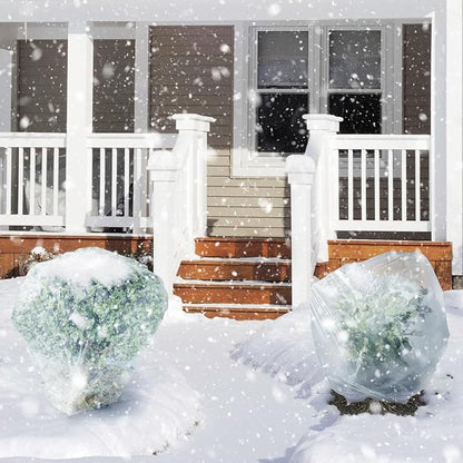 Alphatool Greenhouse Cover Plastic Sheeting - 8 x 24 ft Plant Covers Freeze Protection, Frost Cloths for Outdoor Plants, Clear Floating Row Cover for Outdoors Garden Plants Vegetables Crops