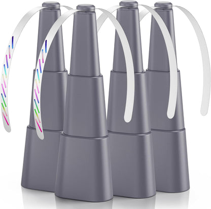 Portable Battery Powered Fly Fans for Tables Up to 15 Hours Working Time, 4-Pack Indoor Outdoor Mute Food Fan with Hook, Tabletop Fan for Home Restaurant Party Picnic Patio BBQ, Grey