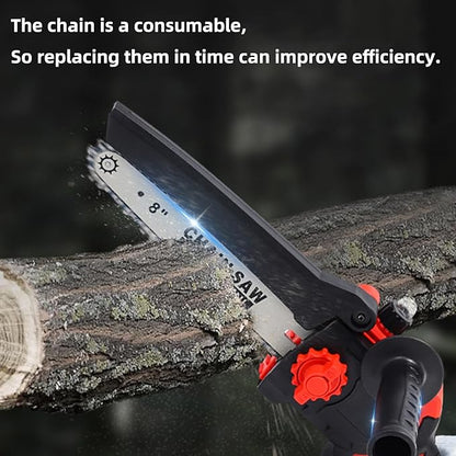 5 Pack 8 Inch Chainsaw Chain 1/4" Pitch .043" Gauge 47 Drive Links, Replacement Pole Saw Chain Low Kickback Fit for IMOUMLIVE 8 Inch Chainsaw and More (5 Chains)