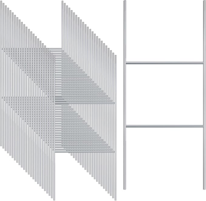 Gtongoko 25 Pack H Frame Yard Sign Stakes Metal, 16.5" x 7" Heavy Duty 9 Gauge Yard Sign Stands for Advertising Board, H Stakes for Custom Garage Sale Sign