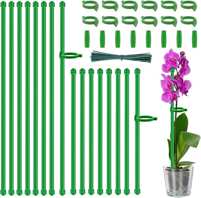 Plant Stakes,18Inch & 11Inch Plant Support Stakes,HAINANSTRY Adjustable Length Garden Stakes,Plant Stakes for Indoor and Outdoor Plants,Tomatoes/Beans/Orchid/Vegetable Stakes for Garden