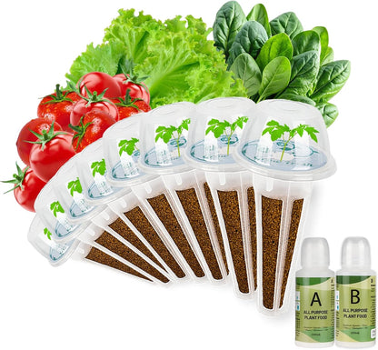 Salad Seed pod Kit for AeroGarden, Includes Spinach/Romaine Lettuce/Cherry Tomato Seed - Hydroponics Supplies for Most Brands 8-POD