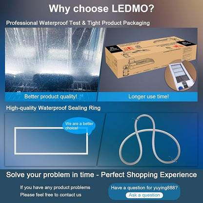 ledmo 300W LED Parking Lot Light 36000LM 5000K Adjustable Slip Fit Mount Security Lighting with Dusk-to-Dawn Photocell IP65 Waterproof LED Stadium Flood Light for Garage, Yard, Street