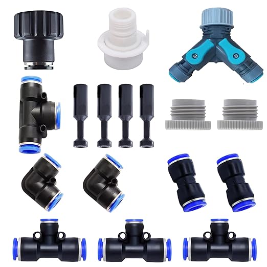 Drip Irrigation System Accessories, Automatic Garden Watering System Components,Suitable for Garden, Plant Watering Systems. (Drip Irrigation System Accessories)