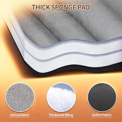 Heated Double Camping Chairs,3 Heat Levels Padded Portable Loveseat w/Wine Glass Holder,Cup Holder,Heating Outdoor Camp Couch Support 600 Lbs,Dark Green,Battery NOT Included