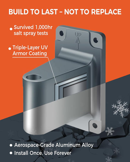 Retractable Garden Hose Reel 5/8 in x 75 ft Professional Metal Bracket & 9-Pattern Metal Nozzle UV Resistant Brass Fitting Heavy Duty Wall Mount Any Length Lock Slow Retraction 180° Swivel