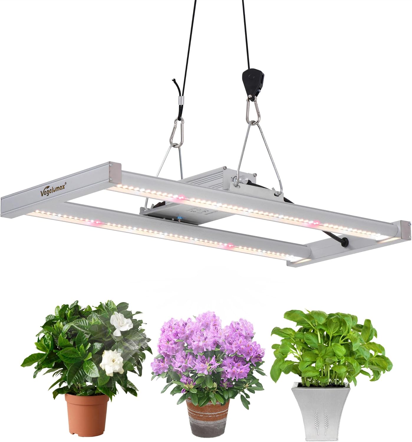100W LED Grow Light Bar,UV IR Diodes Included,Sunlike Full Spectrum Growing Lamp for Horticulture Indoor Plant Growth Veg Flowering Fruiting,3300K,Aluminum Heat Sink,Power Dimmable