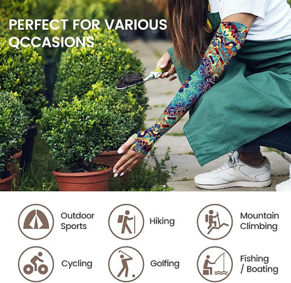 Gardening Sleeves for Women Farm Sun Protection Thorn Proof Cooling Arm Sleeves to Cover Arms for Garden Sports